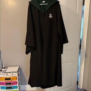 Children's Wizard Robe with Green Lining